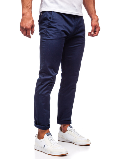Pantalón chino para hombre azul oscuro Bolf KA6807-11