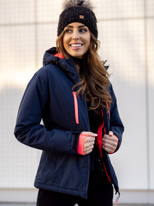 Chaqueta deportiva de invierno para mujer azul oscuro Bolf HH012