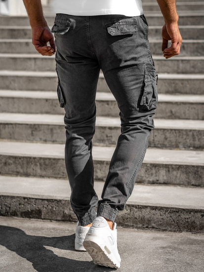 Pantalón jogger cargo para hombre grafito Bolf 8983