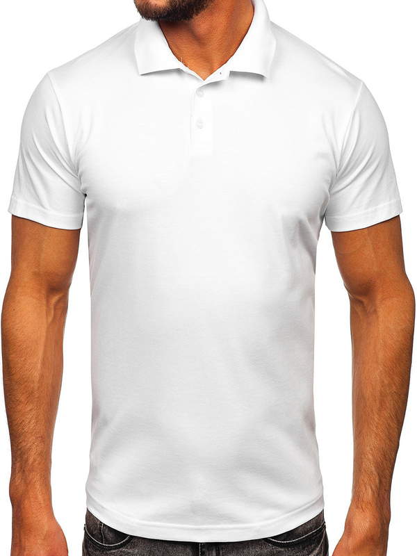 Polo blanco para hombre Bolf 0002