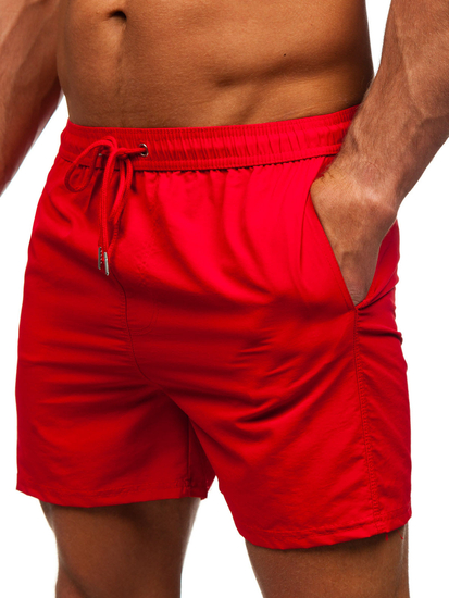 Pantalón corto de baño para hombre rojo Bolf XL018