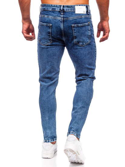 Pantalón vaquero regular fit para hombre azul oscuro Bolf 6067