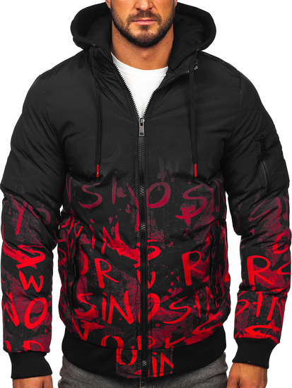 Chaqueta acolchada de invierno para hombre rojo Bolf 27M8102