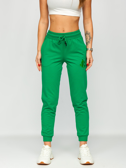 Pantalón de chándal para mujer verde Bolf VE32