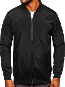 Chaqueta de entretiempo para hombre color negro y rojo Bolf W3908