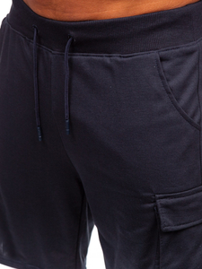 Pantalones cortos cargo para hombre Azul oscuro Bolf 8K1505