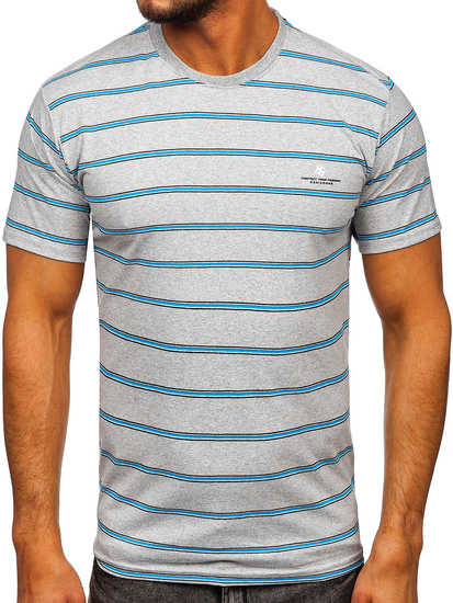 Camiseta de manga corta Bolf 14952 gris para hombre