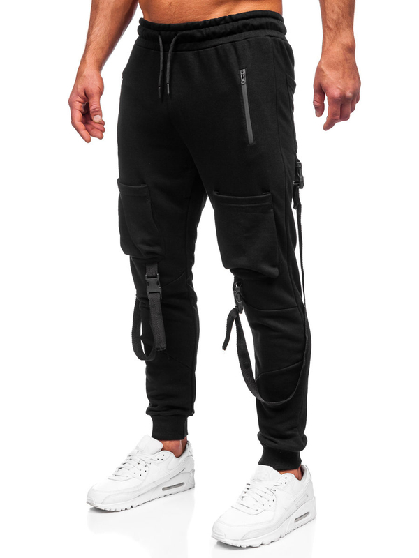 Pantalón jogger de combate para hombre negro Bolf 6581