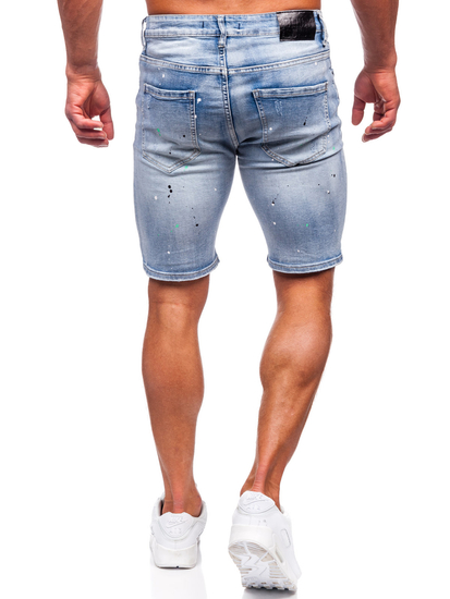 Pantalón corto vaquero para hombre azul claro Bolf MP0262BC