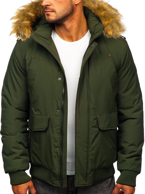 Chaqueta de invierno para hombre verde Bolf 1770