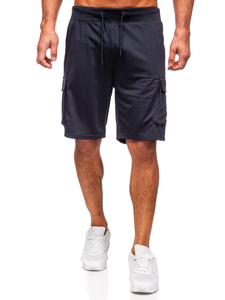 Pantalones cortos cargo para hombre Azul oscuro Bolf 8K1505