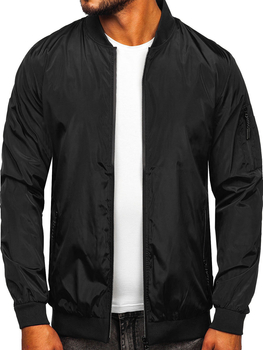 Chaqueta de entretiempo para hombre color negro y rojo Bolf W3908