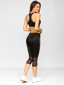 Conjunto deportivo de dos piezas para mujer negro Bolf XL012A1