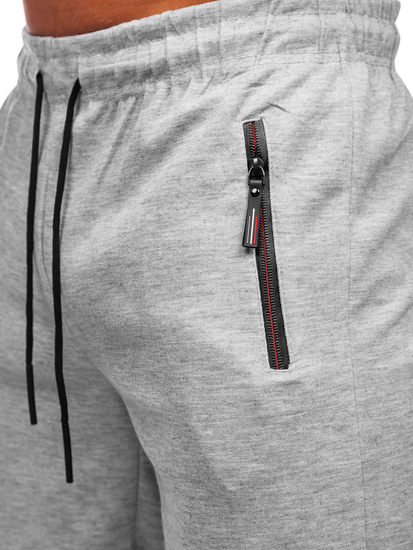 Pantalón corto deportivo para hombre color gris Bolf JX132