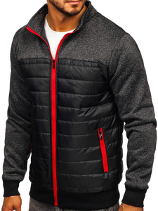 Chaqueta de entretiempo para hombre negra Bolf TY38
