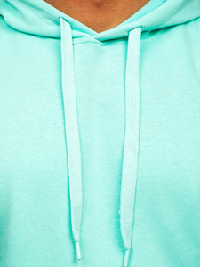 Sudadera tipo canguro con capucha para hombre menta Bolf 1004