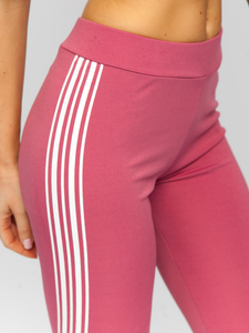 Leggings para mujer rosa oscuro Bolf W7155
