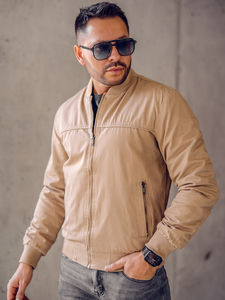 Chaqueta bomber reversible camel para hombre Bolf 84M3005A