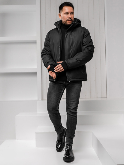 Chaqueta de invierno para hombre negro Bolf 91M9906A1