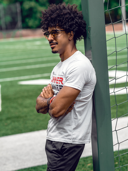 Camiseta de manga corta con impresión para hombre blanco Bolf 14336A