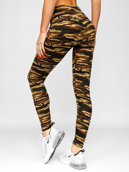 Leggings para mujer color caqui Denley YW01044