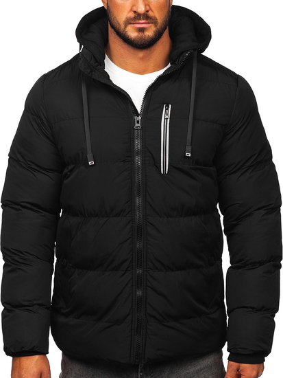 Chaqueta acolchada de invierno para hombre negro Bolf 27M8112
