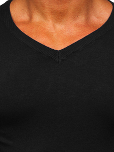 Jersey con escote de pico para hombre negro Bolf MMB601