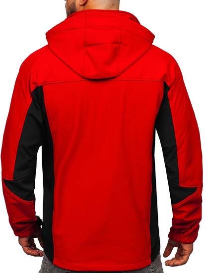 Chaqueta softshell para hombre rojo Bolf T019