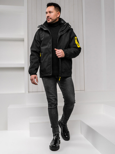Chaqueta deportiva de invierno para hombre negro Bolf 5M3263A1
