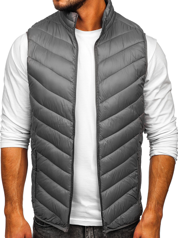 Chaleco acolchado para hombre gris Bolf 13073