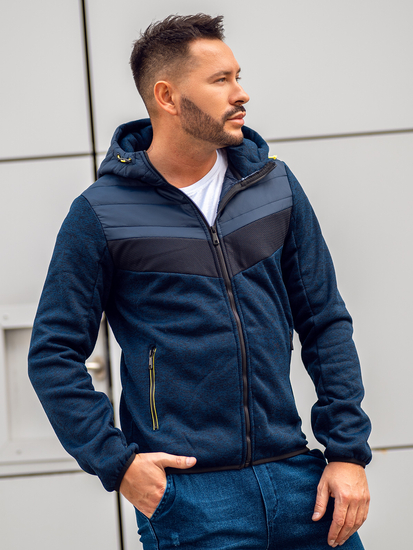 Chaqueta de entretiempo para hombre azul oscuro y verde Bolf BKS2153