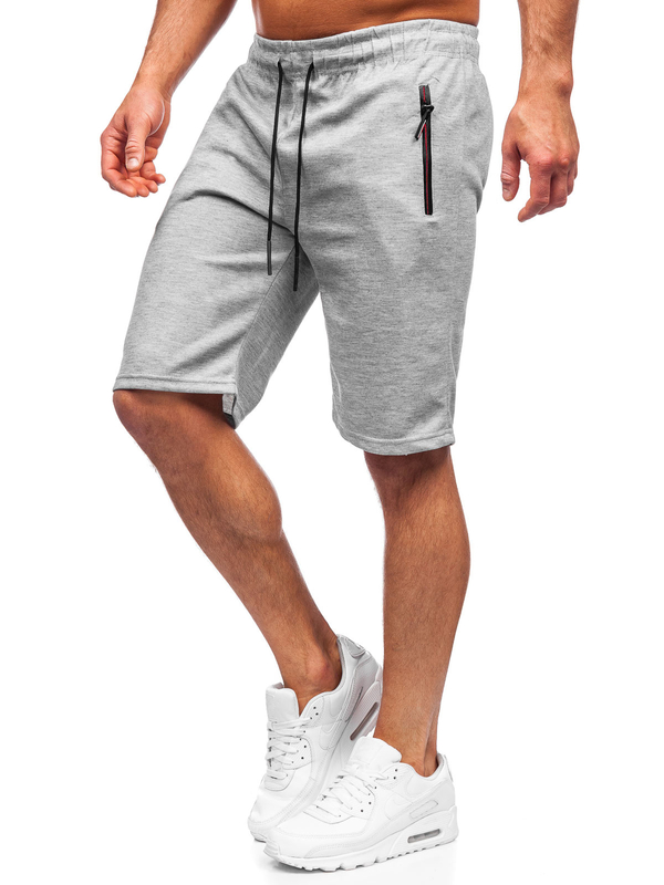 Pantalón corto deportivo para hombre color gris Bolf JX132