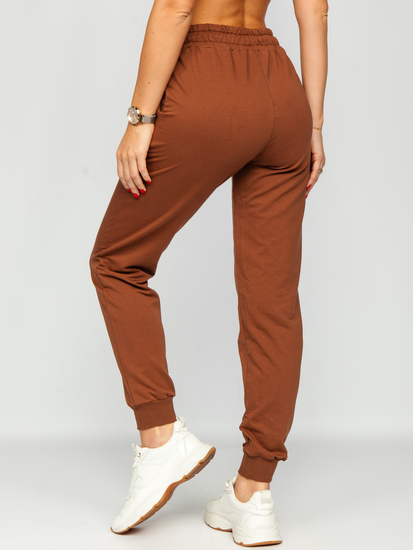 Pantalón de chándal para mujer chocolate Bolf VE34