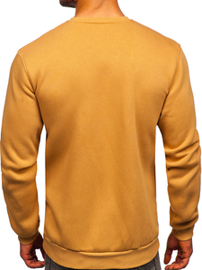 Sudadera gruesa sin capucha para hombre marrón Bolf 2001