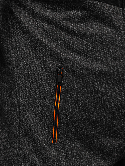 Chaqueta de entretiempo para hombre negro-naranja Bolf BKS2153