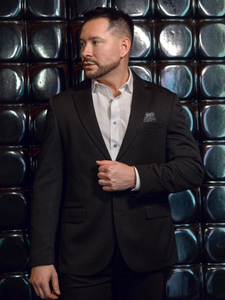 Americana casual de hombre negra Bolf 24401-1