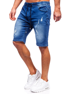 Shorts vaqueros azul marino para hombre Bolf MP00601BS