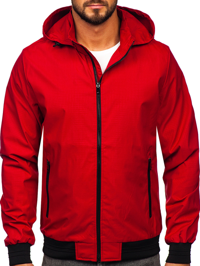 Chaqueta de entretiempo para hombre rojo Bolf 7349