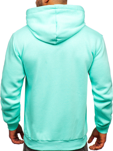 Sudadera tipo canguro con capucha para hombre menta Bolf 1004