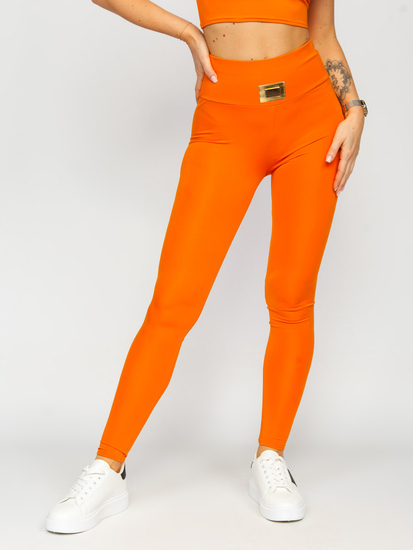Conjunto de chándal deportivo de dos piezas para mujer naranja Bolf 022A1