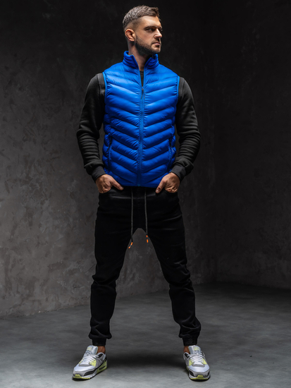 Chaleco acolchado azul para hombre Bolf HDL88006A1