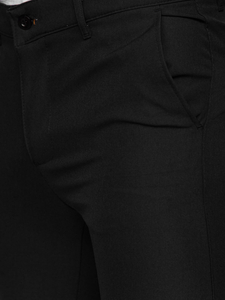 Pantalón chinos de tela para hombre negro Bolf 0031
