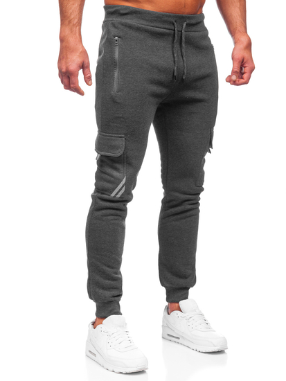 Pantalón jogger de combate forrado para hombre grafito Bolf HW2207