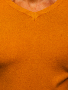Hombre Jersey con cuello en V Camel Bolf YY03