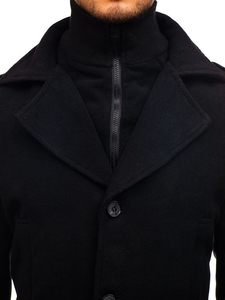 Abrigo de invierno para hombre negro Bolf 1808
