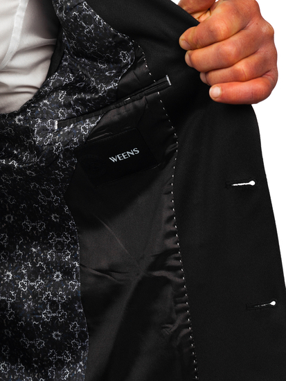 Hombre Blazer elegante Negro Bolf 022