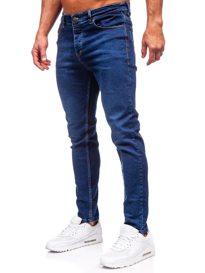 Pantalón vaquero slim  fit para hombre azul oscuro Bolf 6290