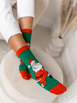 Calcetines navideños para mujer multicolor Bolf M798-3