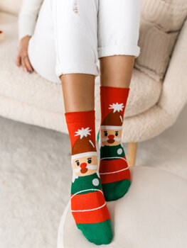 Calcetines navideños para mujer multicolor Bolf M798-7