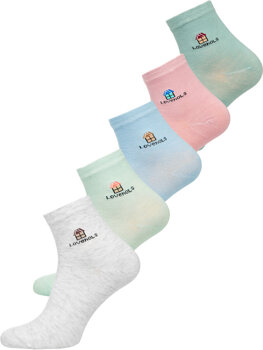Calcetines para mujer multicolor Bolf DM66058-5P 5 PACK